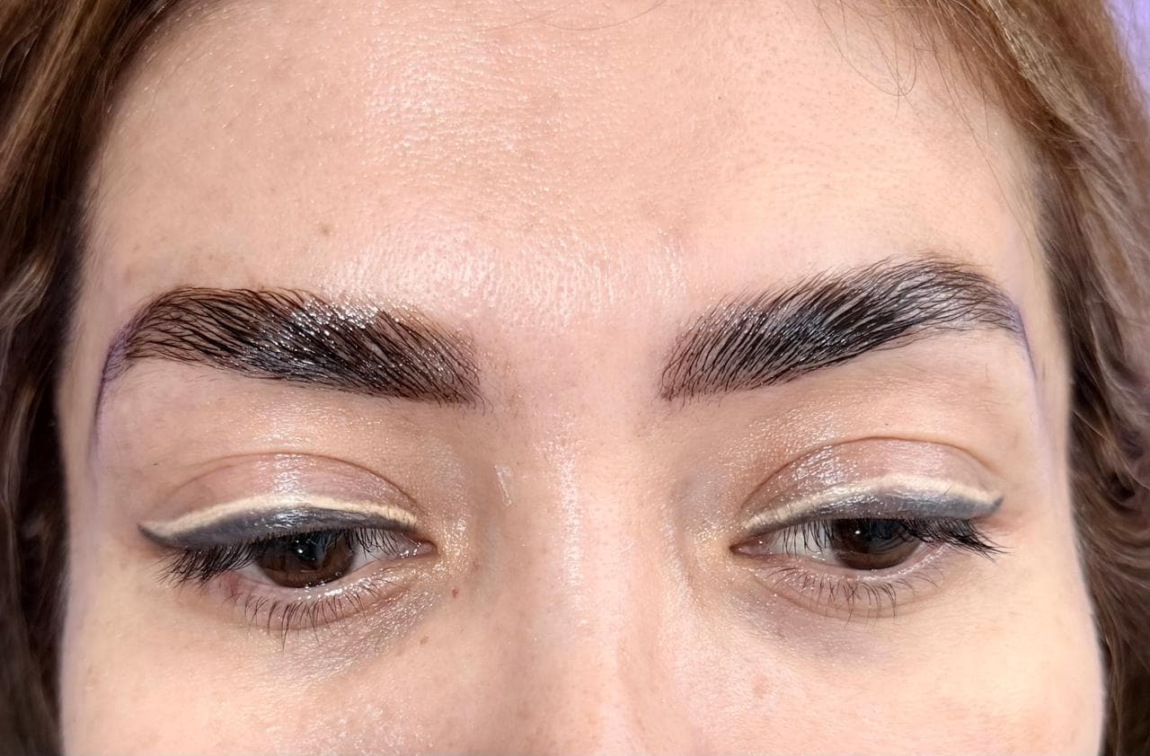 Cejas laminadas con diseño frontal definido